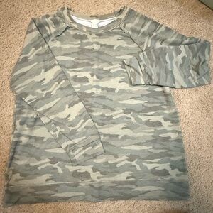 Caslon Camo Crewneck Pullover
